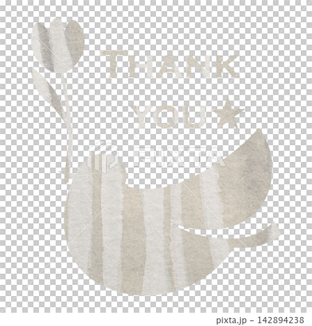 Beautiful watercolor pattern of thank you icon image illustration Beautiful watercolor pattern of thank you icon image illustration 142894238