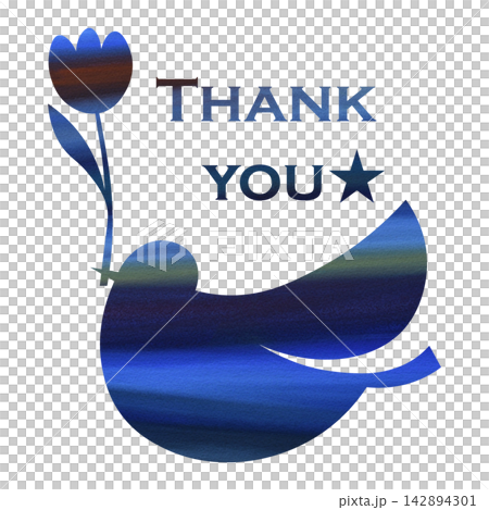 Beautiful watercolor pattern of thank you icon image illustration Beautiful watercolor pattern of thank you icon image illustration 142894301