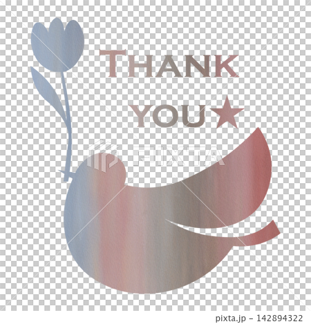 Beautiful watercolor pattern of thank you icon image illustration Beautiful watercolor pattern of thank you icon image illustration 142894322