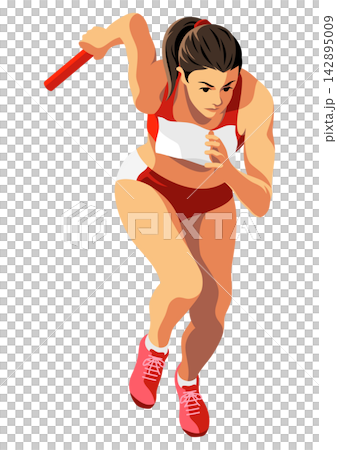 Track and field "Women's relay runner" Track and field "Women's relay runner" 142895009