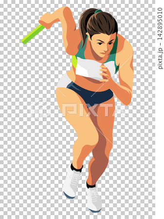 Track and field "Women's relay runner" Track and field "Women's relay runner" 142895010