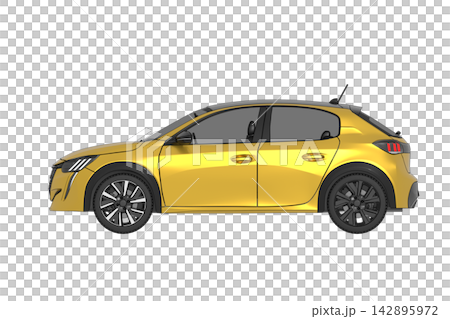 car isolated on transparent background, 3d illustration, cg render car isolated on transparent background, 3d illustration, cg render 142895972