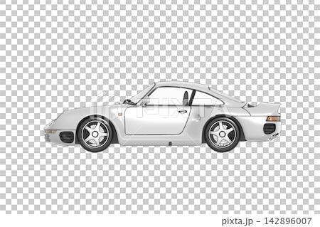 car isolated on transparent background, 3d illustration, cg render car isolated on transparent background, 3d illustration, cg render 142896007
