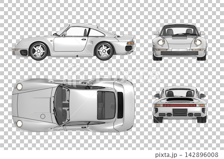 car isolated on transparent background, 3d illustration, cg render car isolated on transparent background, 3d illustration, cg render 142896008