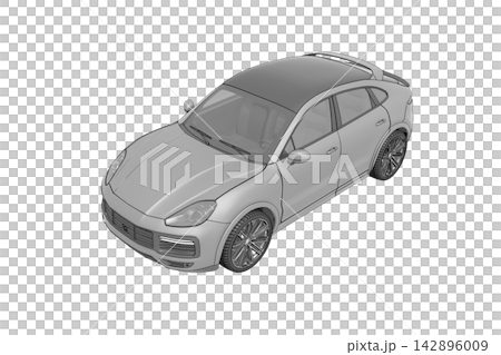 car isolated on transparent background, 3d illustration, cg render car isolated on transparent background, 3d illustration, cg render 142896009