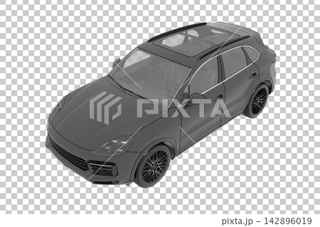 car isolated on transparent background, 3d illustration, cg render car isolated on transparent background, 3d illustration, cg render 142896019