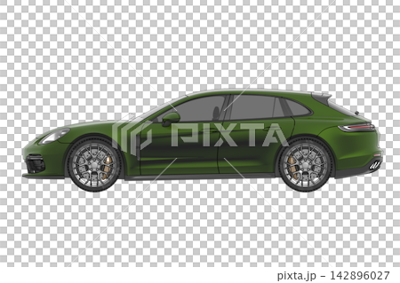 car isolated on transparent background, 3d illustration, cg render car isolated on transparent background, 3d illustration, cg render 142896027