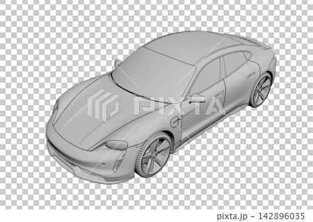 car isolated on transparent background, 3d illustration, cg render car isolated on transparent background, 3d illustration, cg render 142896035