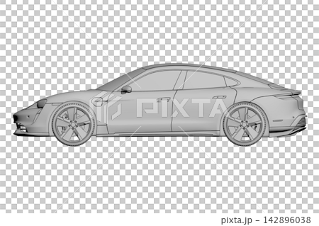 car isolated on transparent background, 3d illustration, cg render car isolated on transparent background, 3d illustration, cg render 142896038