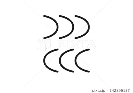 早送り・巻き戻し線画アイコン2種セット 142896187