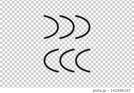 早送り・巻き戻し線画アイコン2種セット 142896187