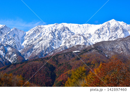 秋 長野 白馬連峰 秋 長野 白馬連峰 142897460