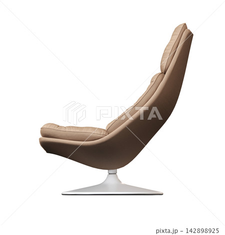 armchair isolate on a transparent background, comfortable furniture for home interior, 3D illustration, cg render 142898925