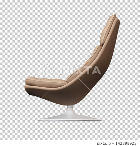 armchair isolate on a transparent background, comfortable furniture for home interior, 3D illustration, cg render 142898925