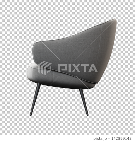 armchair isolate on a transparent background, comfortable furniture for home interior, 3D illustration, cg render armchair isolate on a transparent background, comfortable furniture for home interior, 3D illustration, cg render 142899142