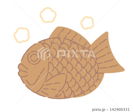 たい焼きのイラスト 142900331