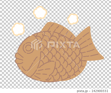 たい焼きのイラスト 142900331