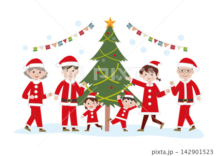 家族でクリスマス 142901523