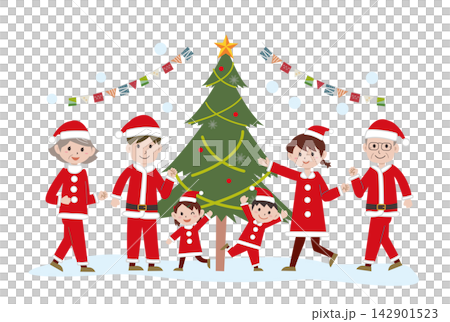 家族でクリスマス 142901523