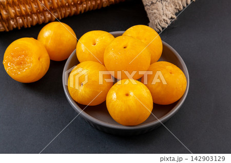 fresh Golden Plum Fruit With Sweet Juicy Taste fresh Golden Plum Fruit With Sweet Juicy Taste 142903129