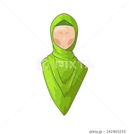 Illustration of Hijab Scarf 142903255