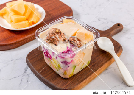 melon Yogurt Fruit Dessert with Mixed Fresh Ingredients melon Yogurt Fruit Dessert with Mixed Fresh Ingredients 142904576