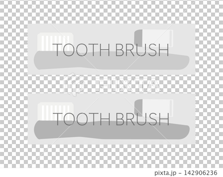 Toothbrush set, amenity goods, illustration Toothbrush set, amenity goods, illustration 142906236