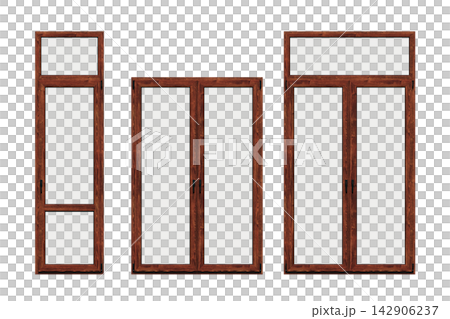 interior doors isolate on a transparent background, interior furniture, 3D illustration, cg render interior doors isolate on a transparent background, interior furniture, 3D illustration, cg render 142906237