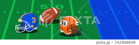 Dynamic Football Field and Equipment Vector Design Dynamic Football Field and Equipment Vector Design 142906699