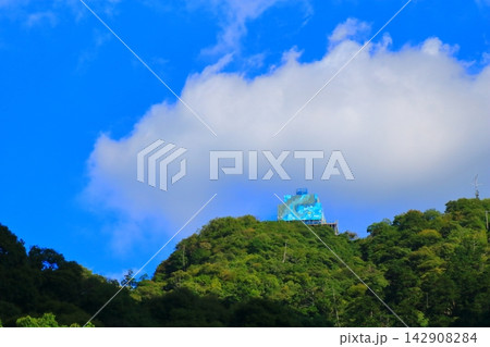 改修中の岐阜城と金華山（2026年） 142908284
