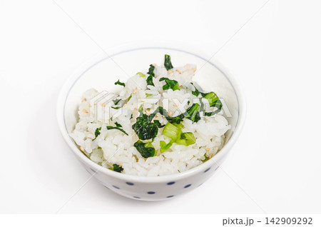 青菜ご飯と白ごま 青菜ご飯と白ごま 142909292