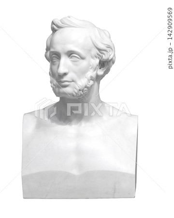 Felix mendelssohn marble bust representing classical composer romanticism 142909569