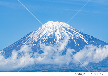 静岡県某所 青空と富士山(イメージ) 静岡県某所 青空と富士山(イメージ) 142911470