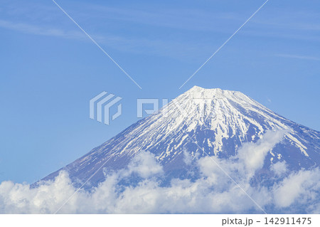 静岡県某所 青空と富士山(イメージ) 静岡県某所 青空と富士山(イメージ) 142911475