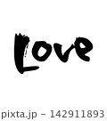Love｜愛・やさしさ・抽象ラインアート・黒線イラスト 142911893