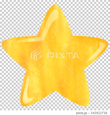 シンプルでかわいい星のイラスト シンプルでかわいい星のイラスト 142912716