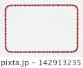 Rounded Rectangle with Serrated Maroon Border 142913235