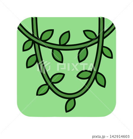 Elegant hand drawn leafy garland or floral vine motif perfect for wedding invitations, banners, or decorative frames. Elegant hand drawn leafy garland or floral vine motif perfect for wedding invitations, banners, or decorative frames. 142914603