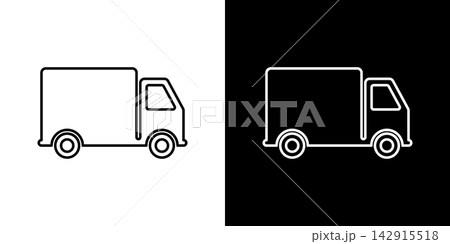 Delivery Truck Line Icon Set. Transportation, Logistics, And Shipping Outline Symbol Collection. Freight Movement, Cargo Transport, And Supply Chain Management. Isolated Vector Illustration Delivery Truck Line Icon Set. Transportation, Logistics, And Shipping Outline Symbol Collection. Freight Movement, Cargo Transport, And Supply Chain Management. Isolated Vector Illustration 142915518