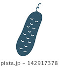 cucumber vector illustration  142917378