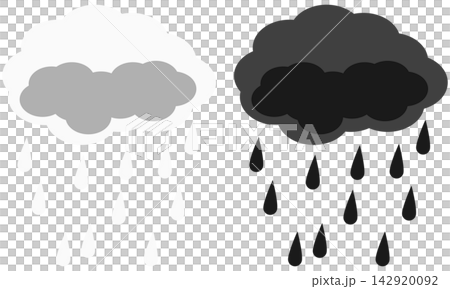 雨圖示插圖集 / 雨和天氣插圖素材 142920092