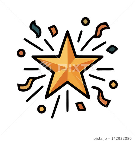 A modern geometric abstract starburst design symbolizing power, achievement, or festive celebration moments. A modern geometric abstract starburst design symbolizing power, achievement, or festive celebration moments. 142922080