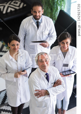 Experienced eye hospital surgery team of doctors in a Middle Eastern clinic in Egypt meeting together Experienced eye hospital surgery team of doctors in a Middle Eastern clinic in Egypt meeting together 142923720