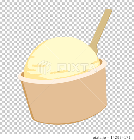 杯子裡的冰淇淋插圖 杯子裡的冰淇淋插圖 142924171