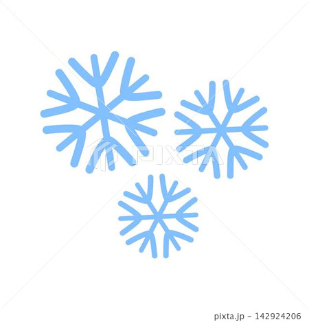 falling snowflakes weather element falling snowflakes weather element 142924206