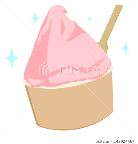 カップに入ったジェラートのイラスト 142924467