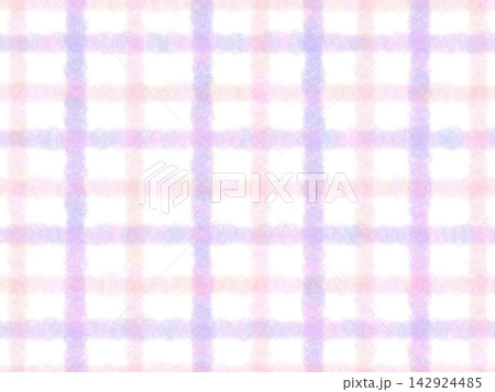 水彩風の手描きチェック柄背景(ゆめかわパステル) 水彩風の手描きチェック柄背景(ゆめかわパステル) 142924485