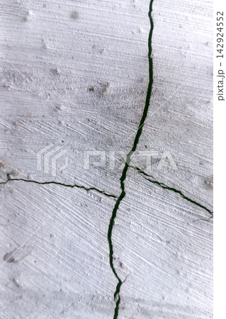 Cracked gray concrete surface texture background 142924552