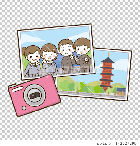 修学旅行の記念写真 142927299