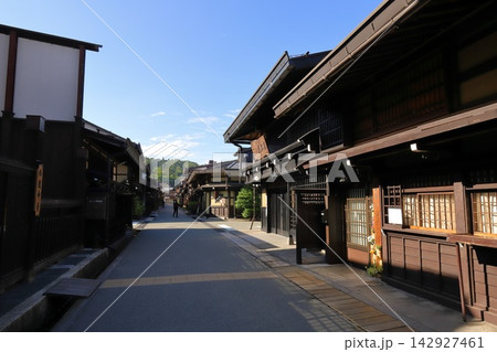 岐阜 高山 飛騨高山 重伝建地区の古い街並み 岐阜 高山 飛騨高山 重伝建地区の古い街並み 142927461